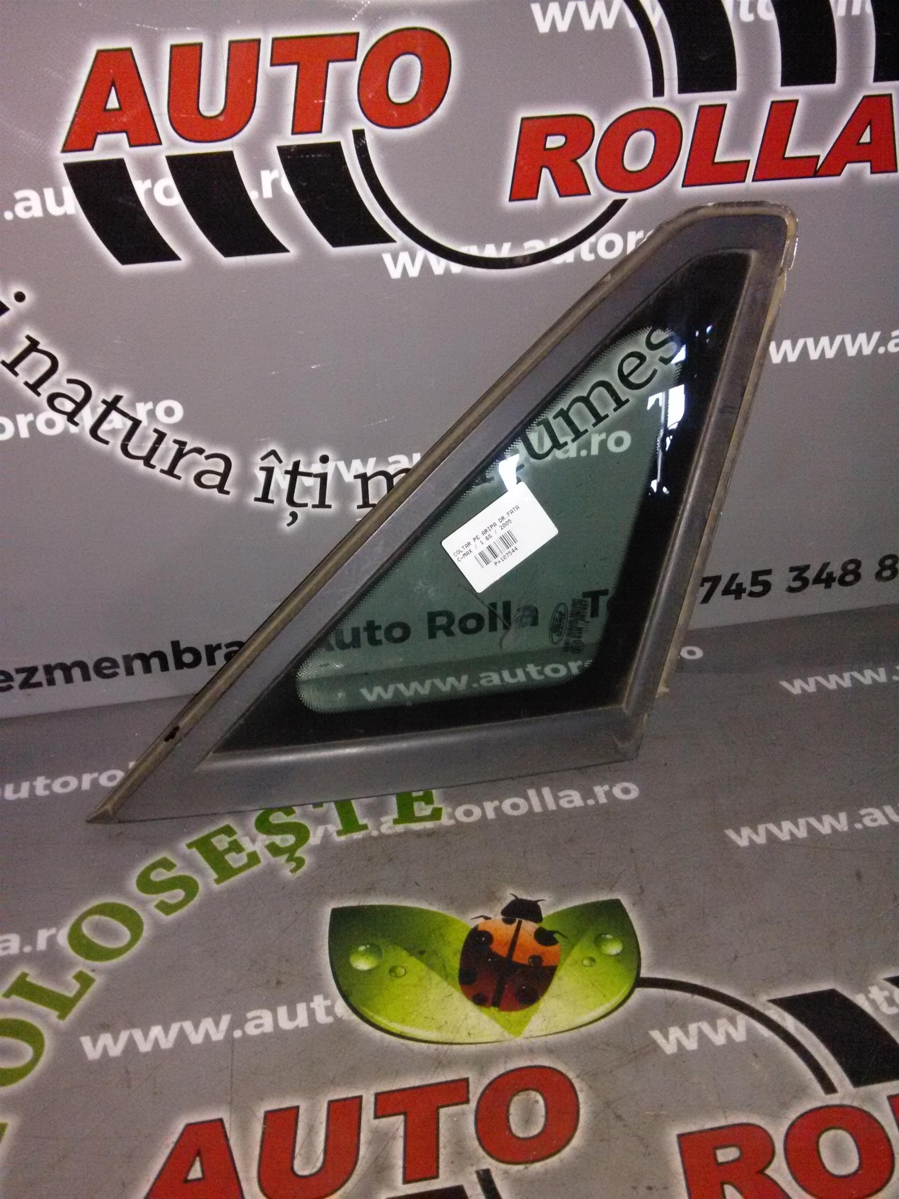 Geam coltar pe aripa dreapta fata Ford Cmax 1.6S an 2005