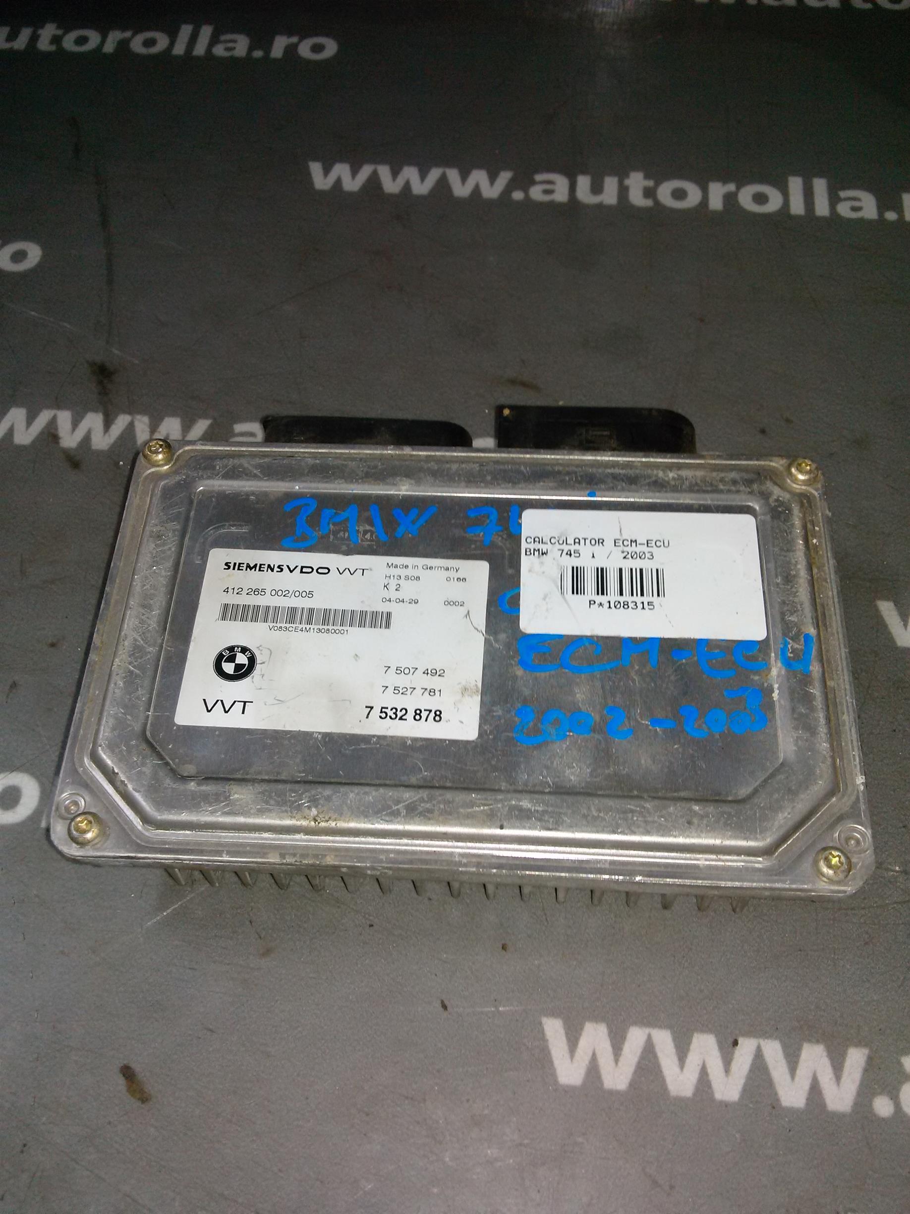 calculator ecm ecu BMW E65,4.5S an 2003
