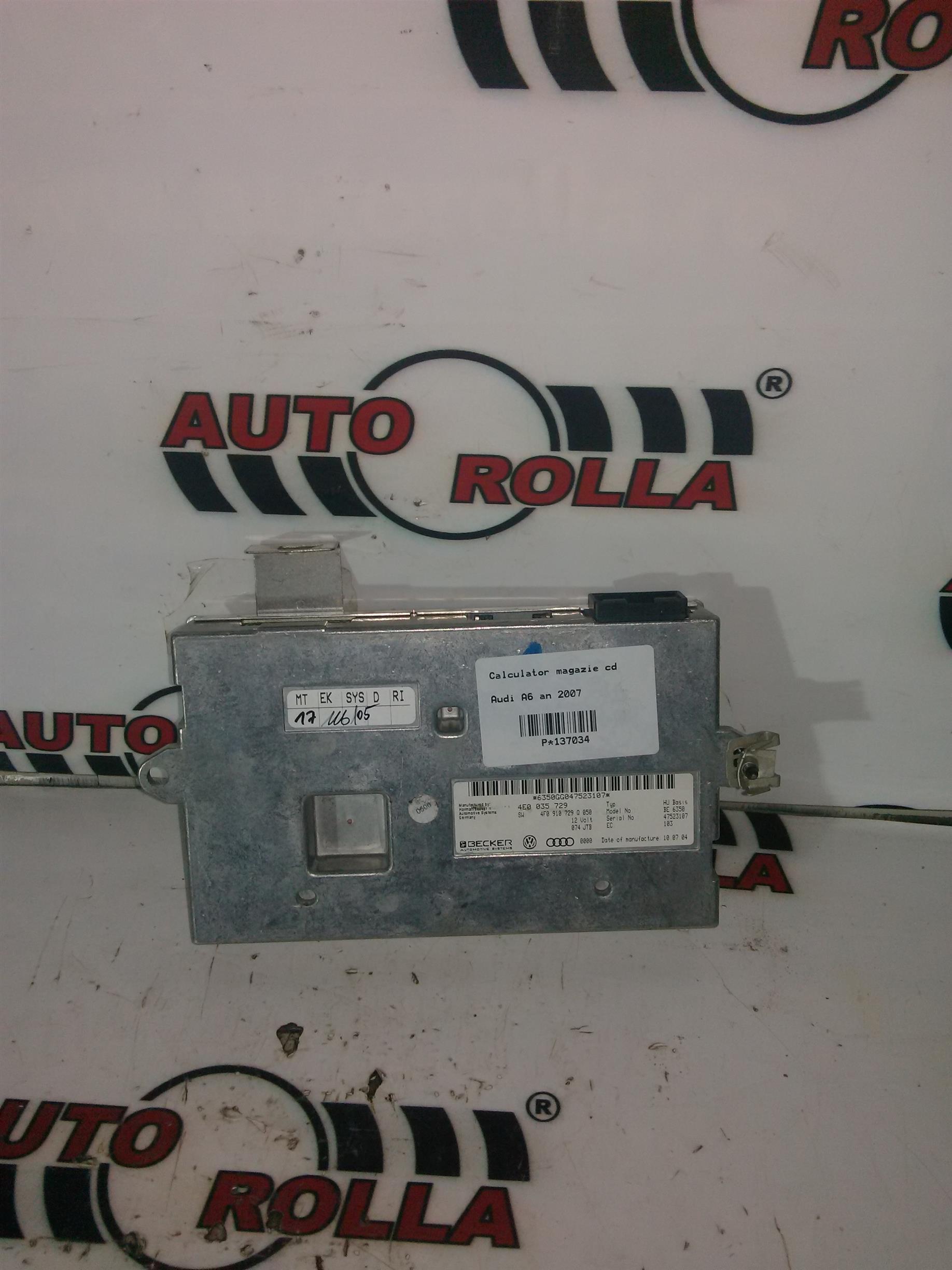Calculator magazie cd Audi A6 an 2007