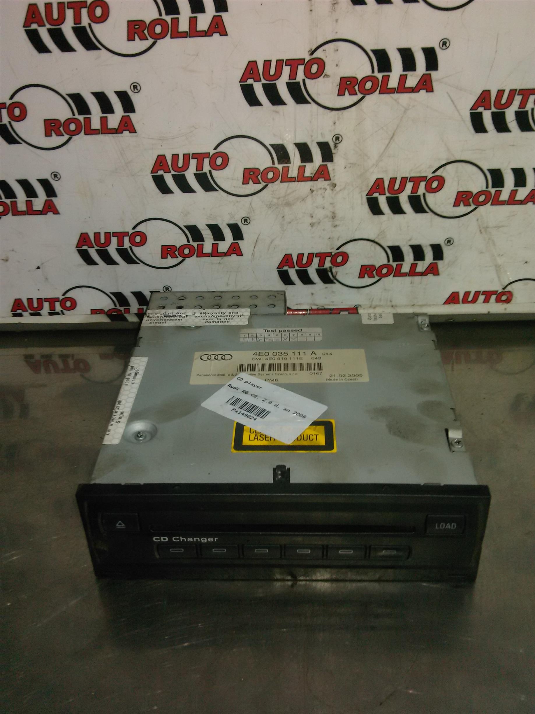 CD player Audi A6 C6, 2.0 d, an 2006
