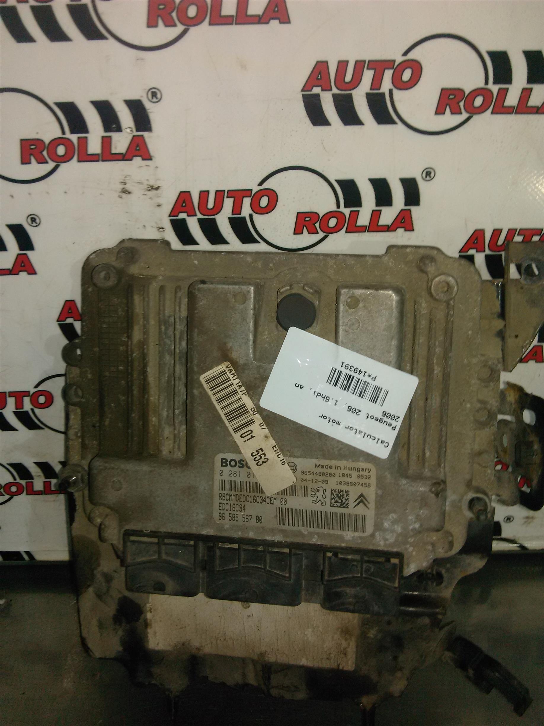 Calculator motor Peugeot 206, 1.6hdi, an 2006