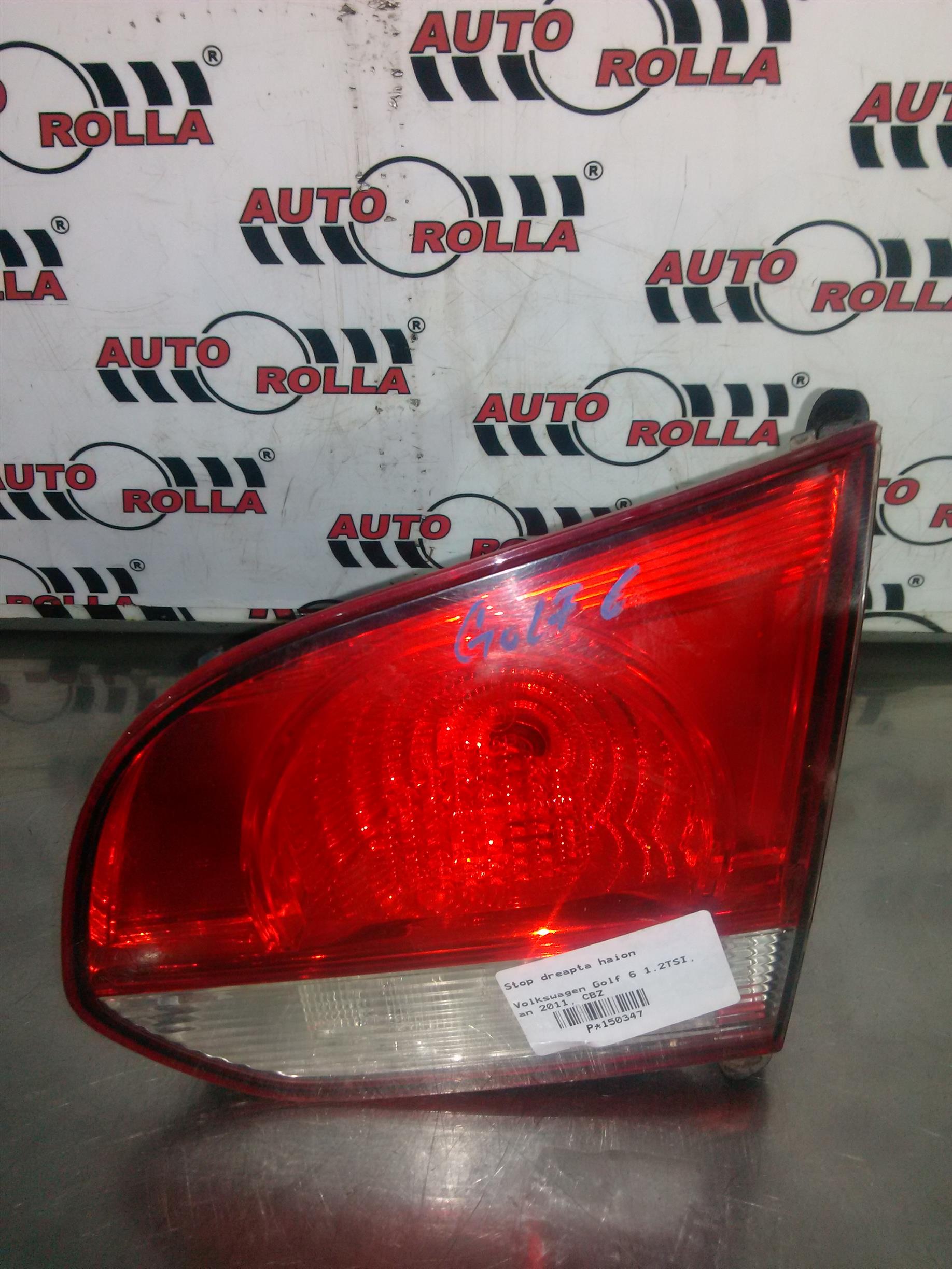 Stop dreapta haion Volkswagen Golf 6 1.2TSI, an 2011, CBZ