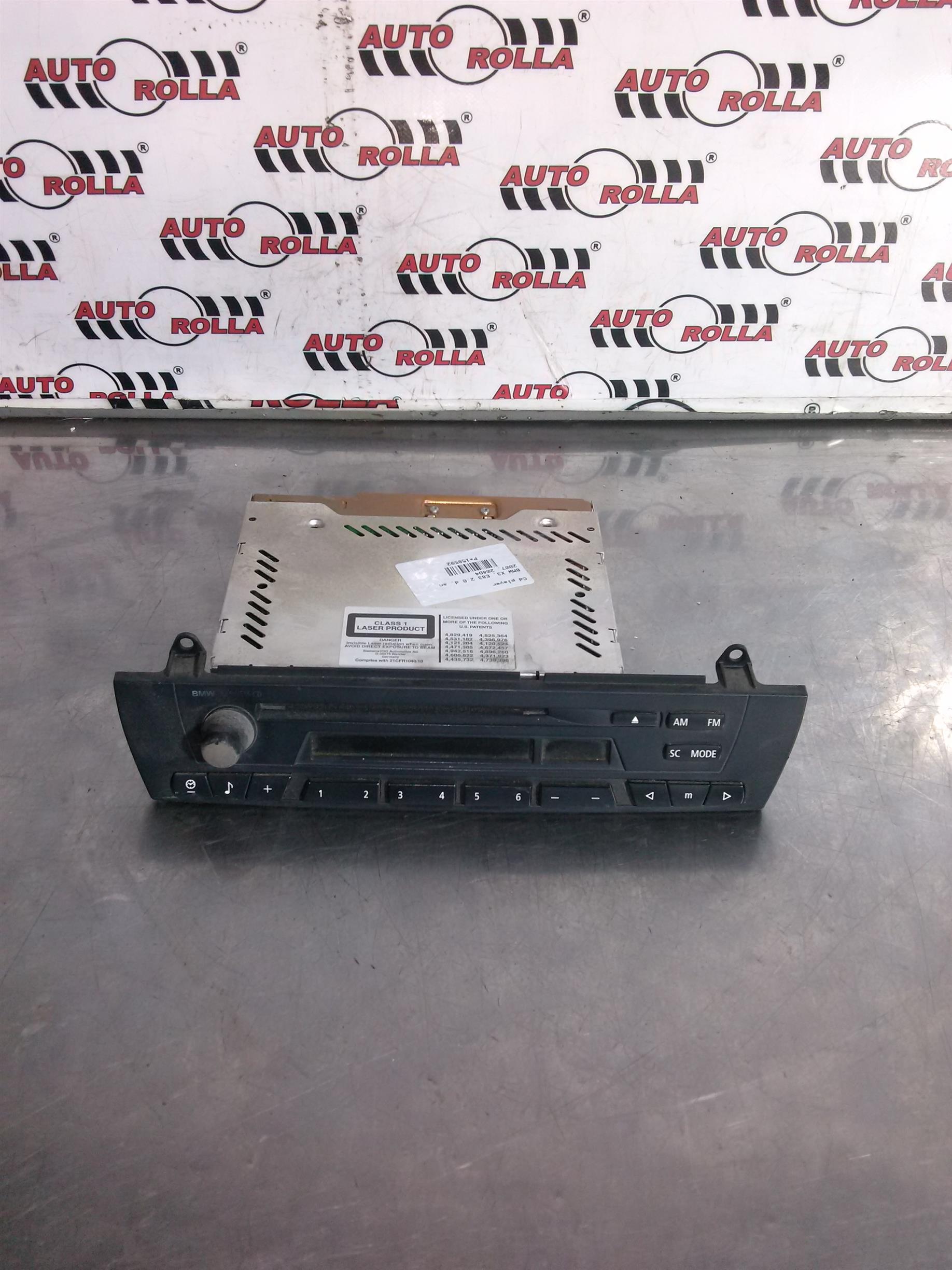 Cd player BMW X3, E83 2.0 d, an 2007, 204D4