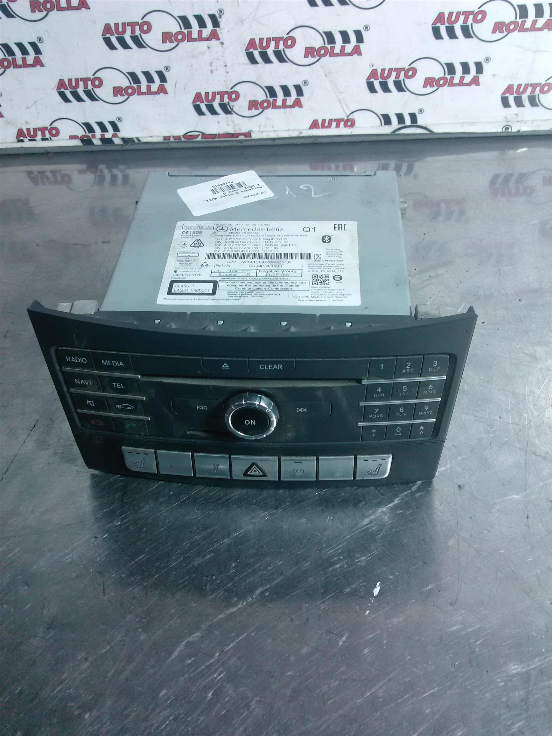 Cd player Mercedes E class W212, 2.2CDI, euro 5