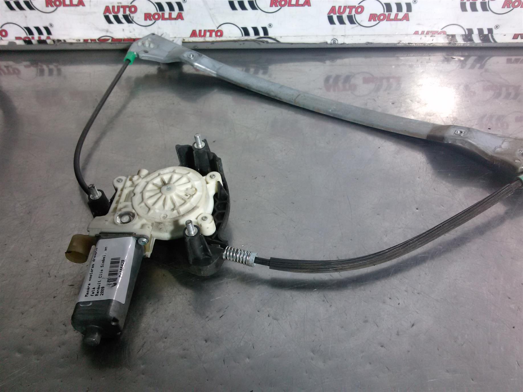 Macara +motoras dreapta fata Renault Clio Simbol, an 2009
