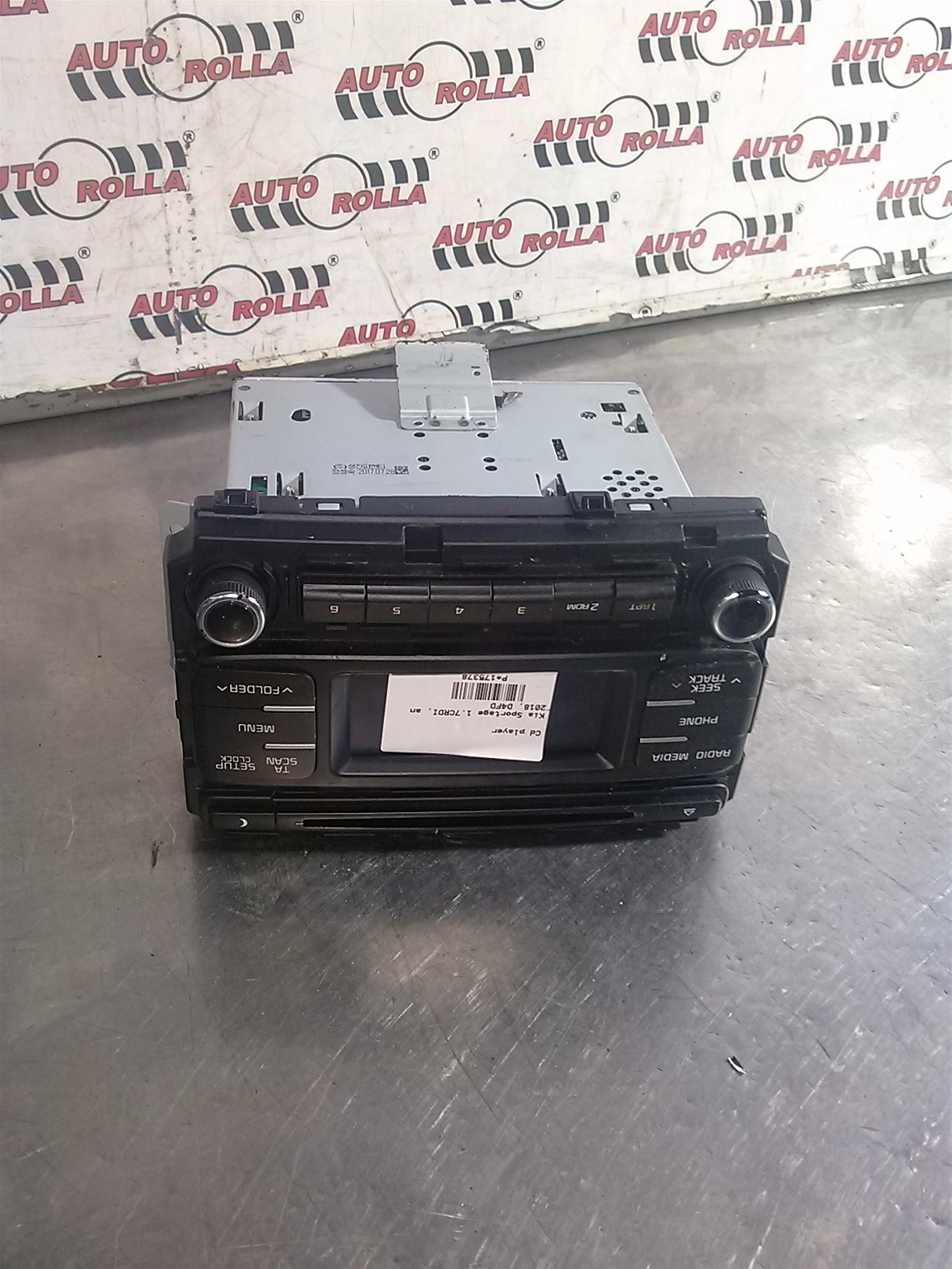 Cd player Kia Sportage 1.7CRDI, an 2018, D4FD
