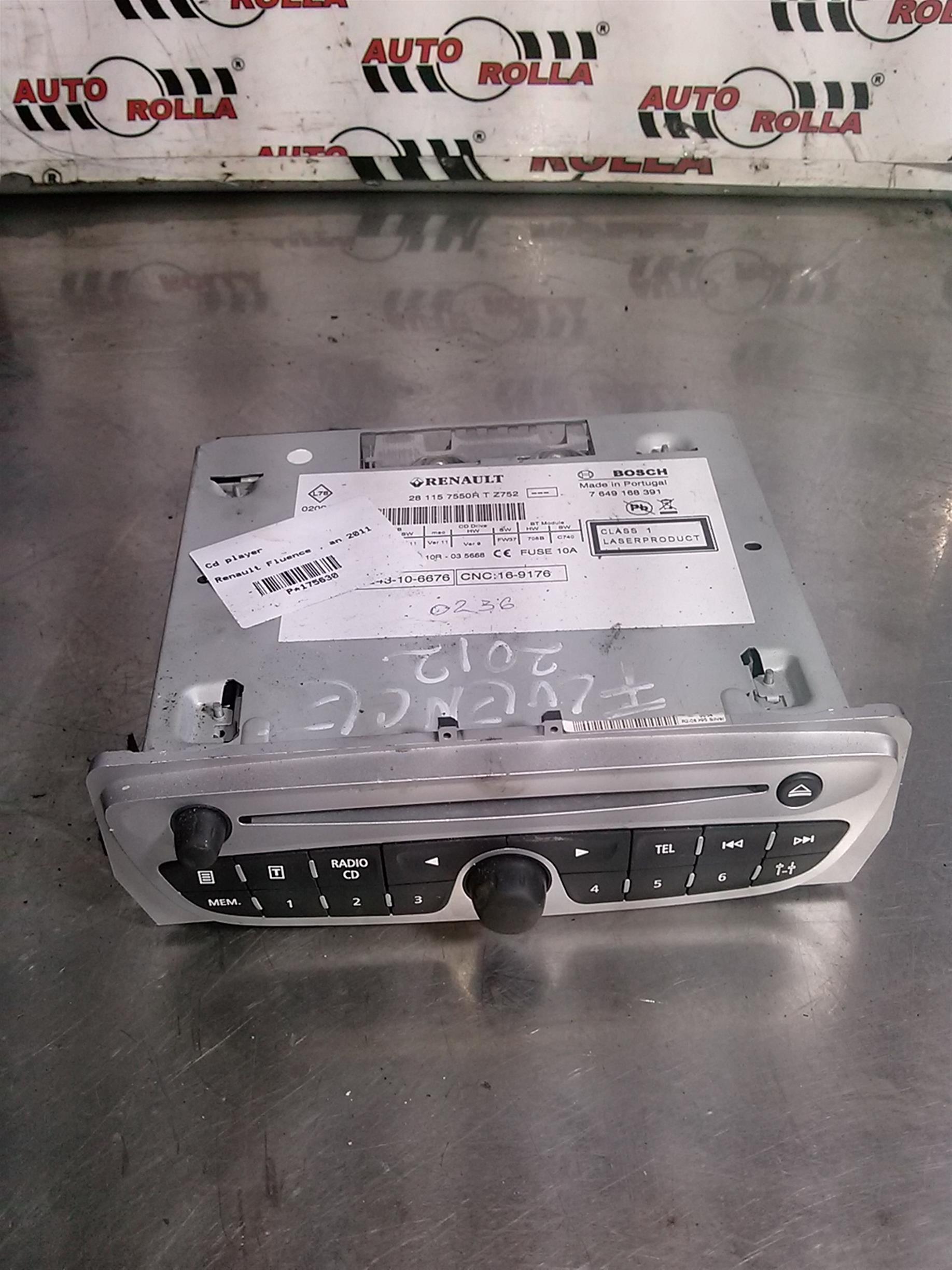 Cd player Renault Fluence , an 2011