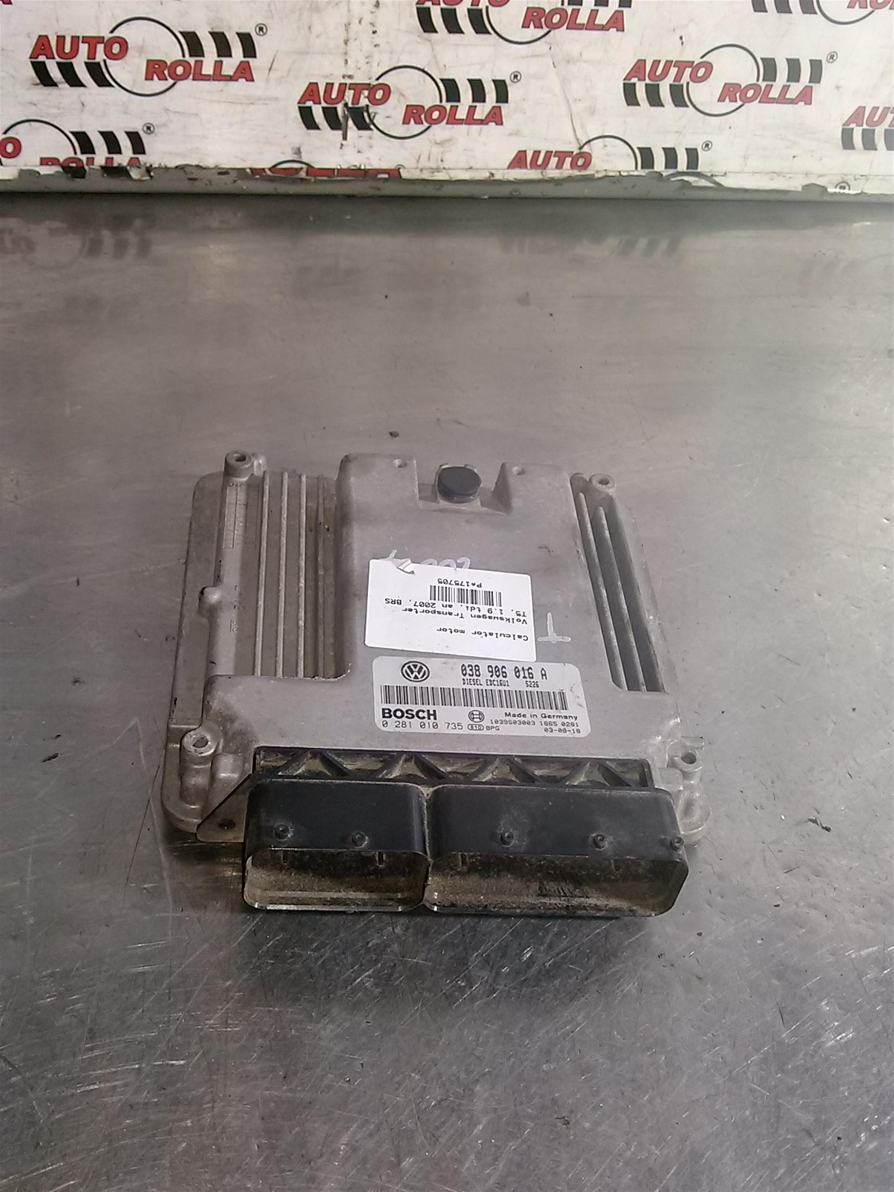 Calculator motor Volkswagen Transporter T5, 1.9 tdi, an 2007, BRS