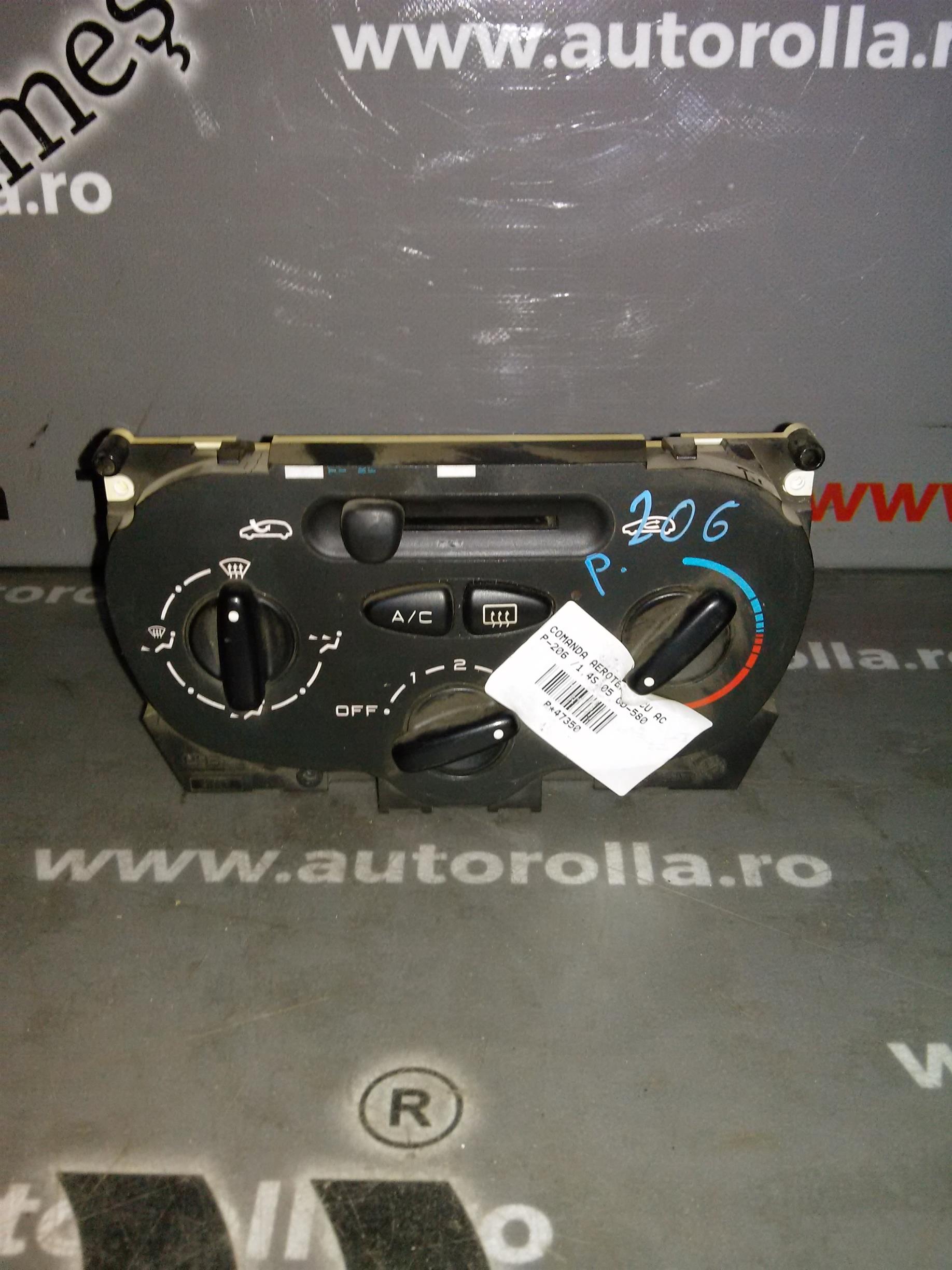 comanda aeroterma cu ac Peugeot 206, 1.4S, an 2005