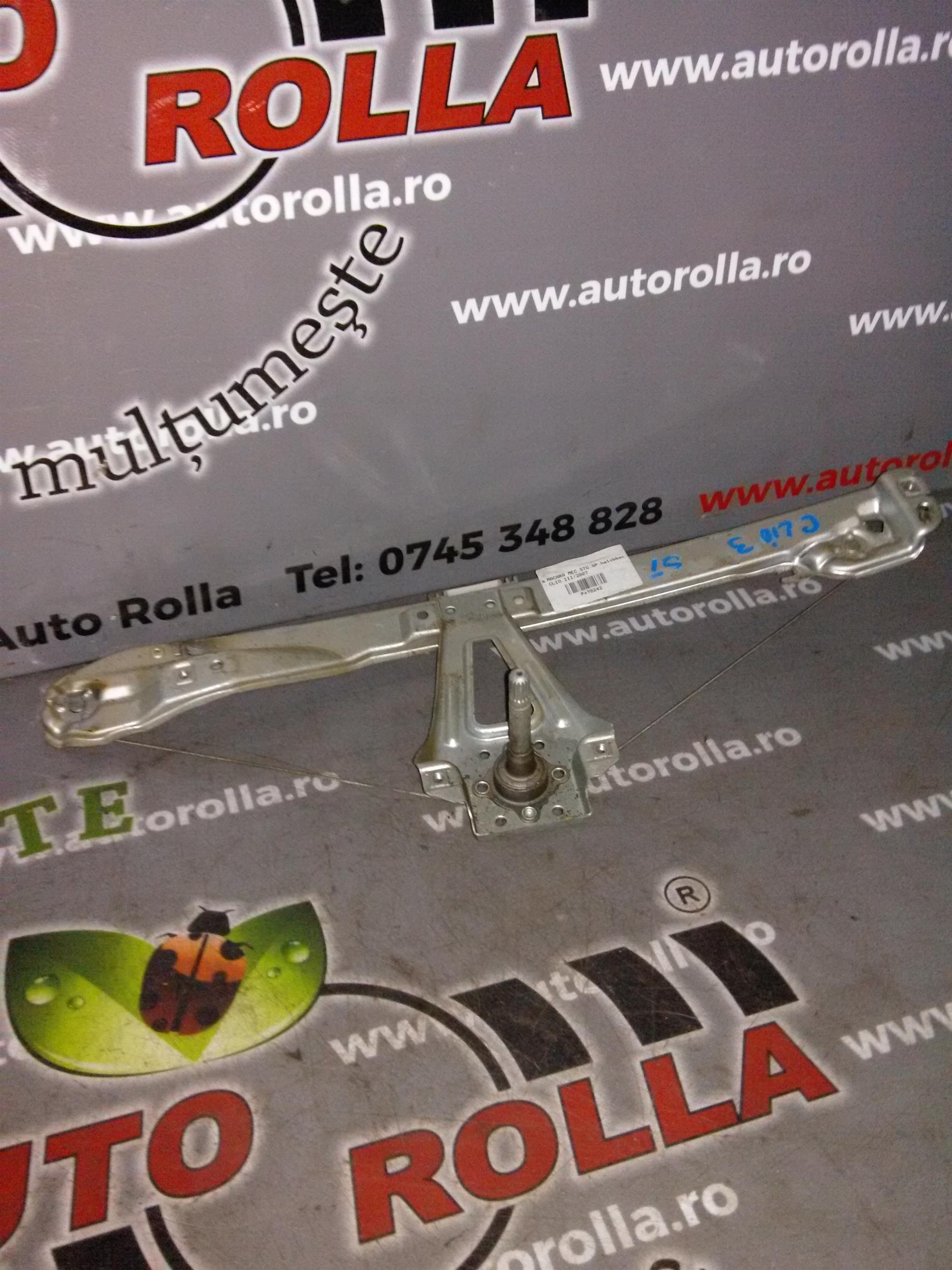 macara mecanica stanga spate hatchback Renault Clio 3, an 2007