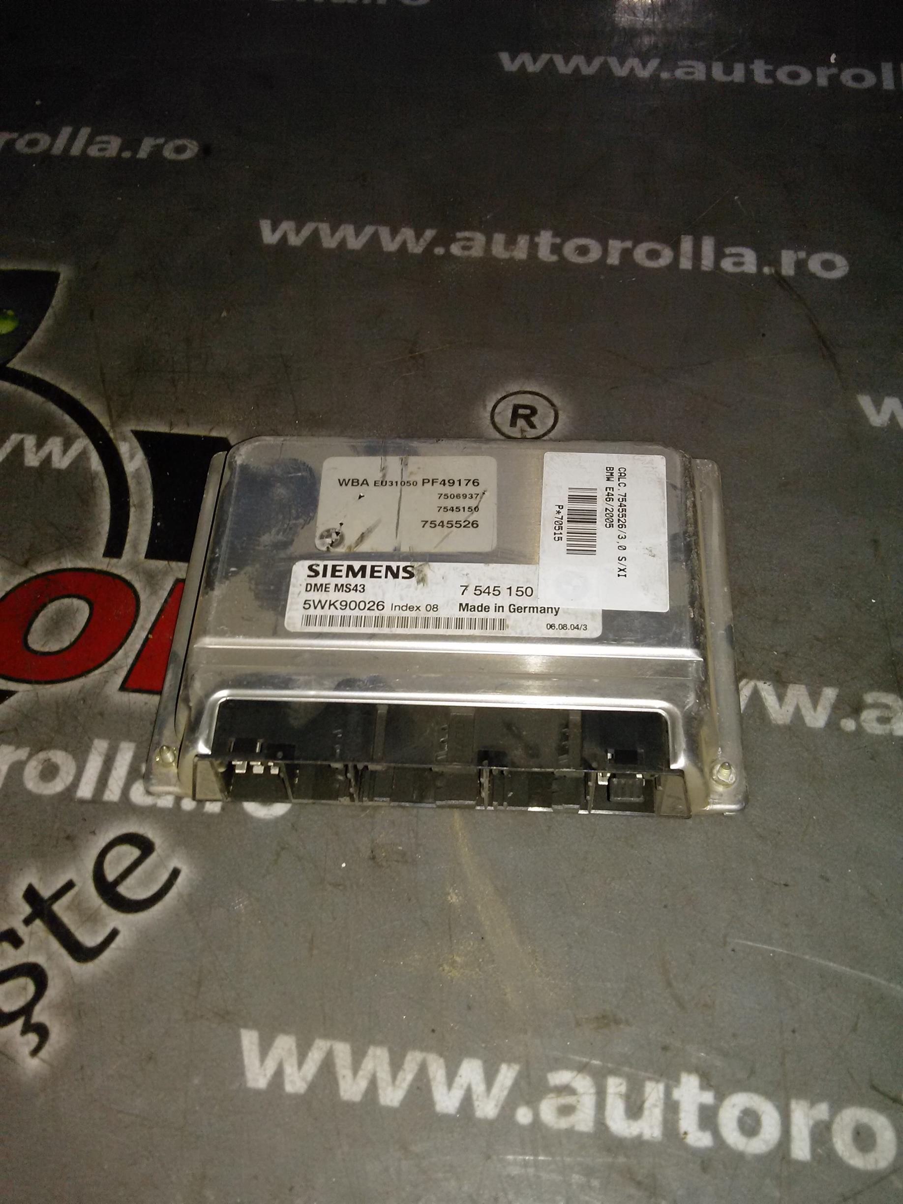 Calculator 7545526 BMW E46, 3.0XI, an 2005
