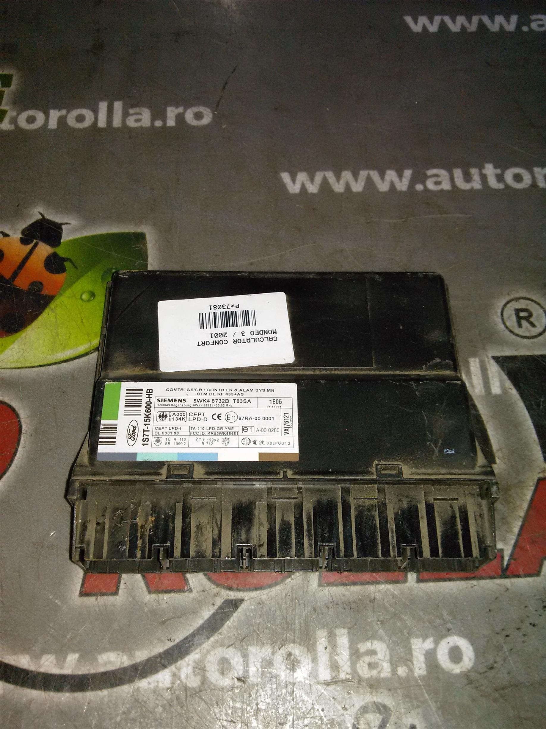 calculator confort Ford Mondeo, an 2001