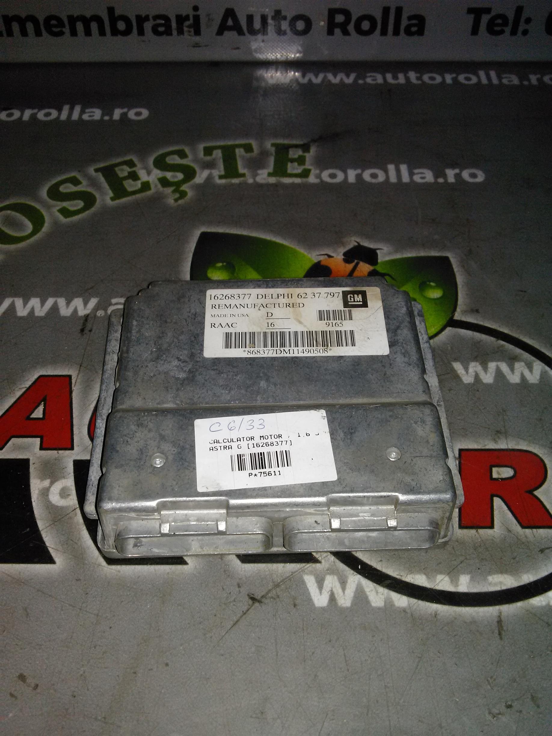 calculator motor 16268377 Opel Astra G, 1.6S