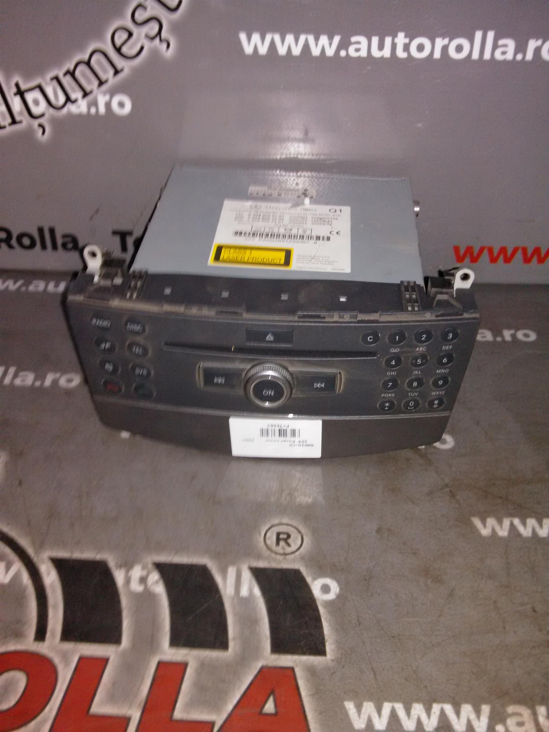 radio cd Mercedes Cclass W204, kompresor, an 2009
