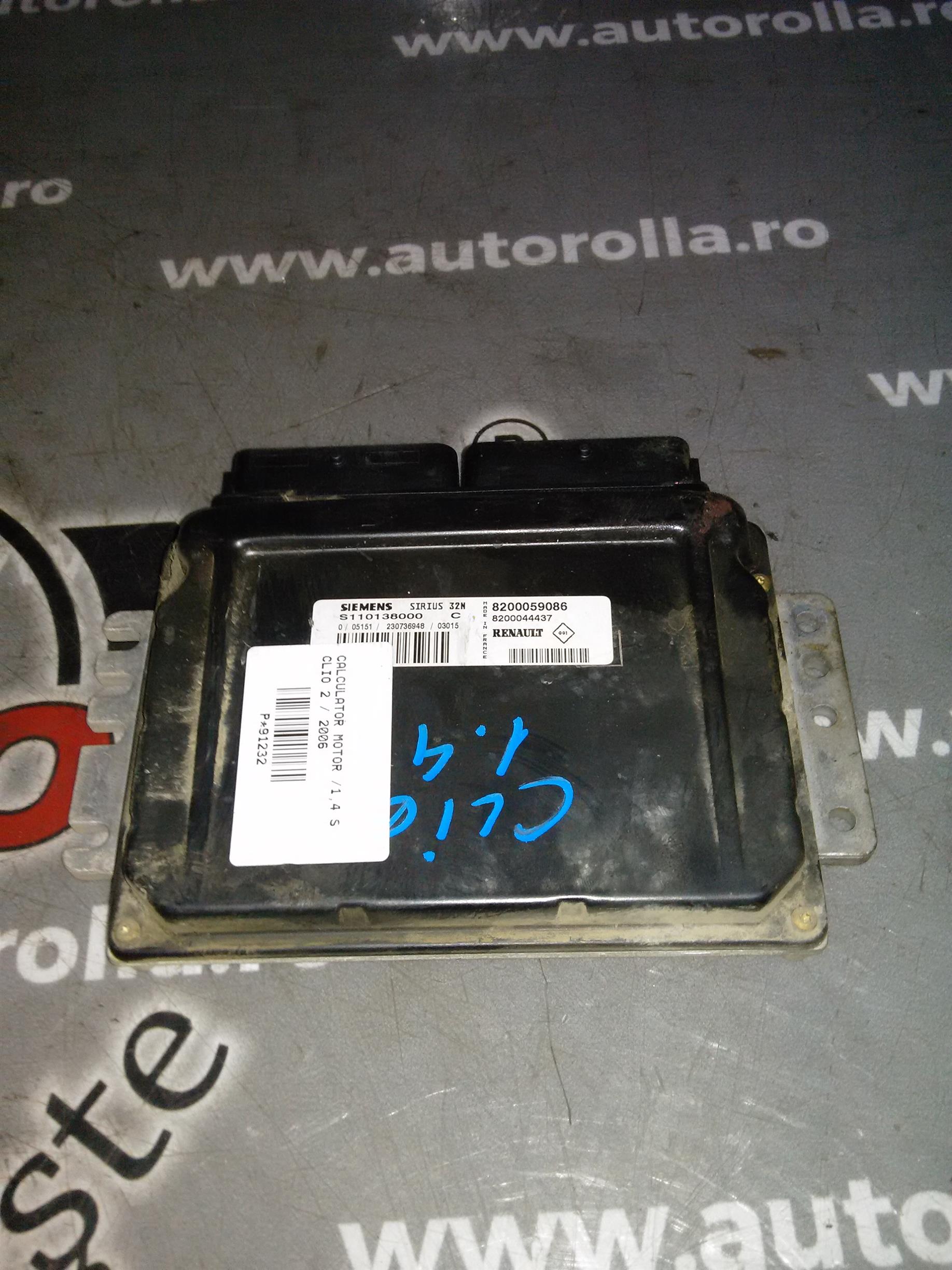 calculator motor Renault Clio 2, 1.4S an 2006