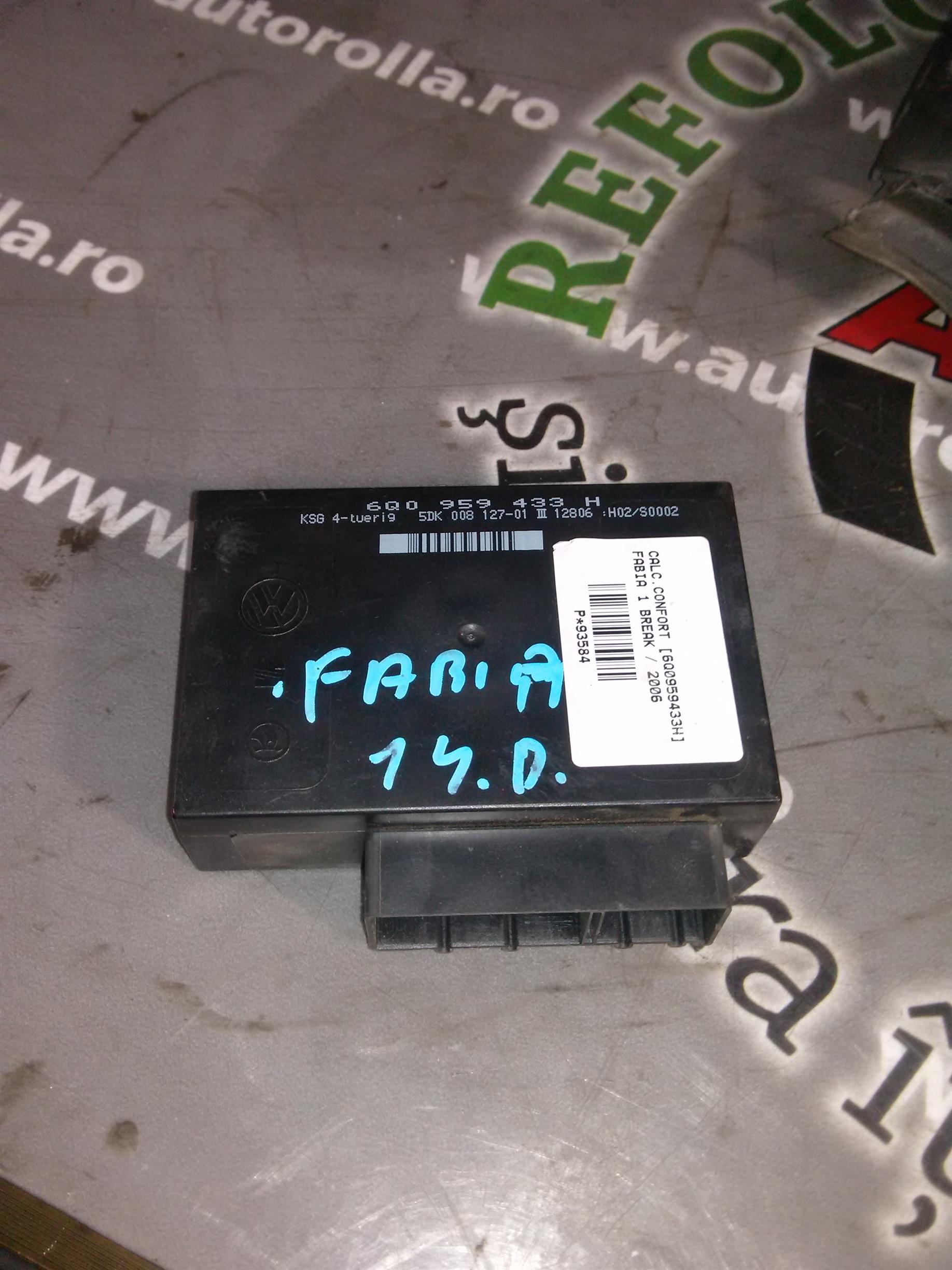calculator confort 6q0959433h Skoda Fabia, an 2006 break
