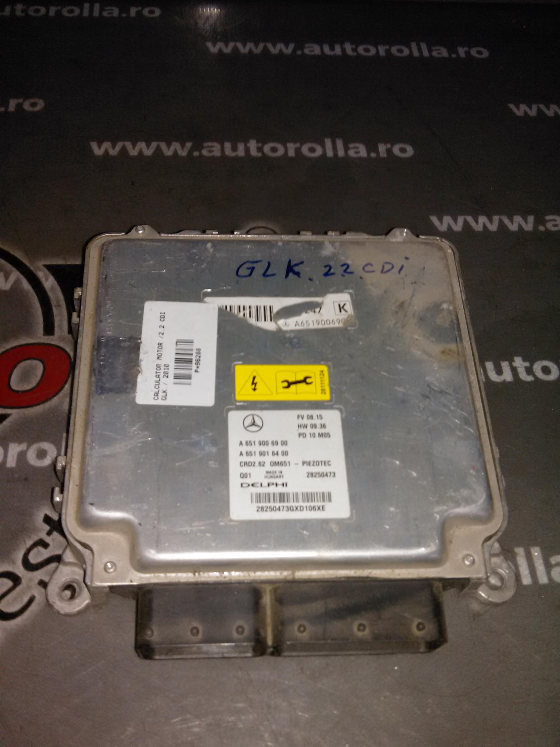 calculator motor Mercedes GLK 2.2CDI, an 2010